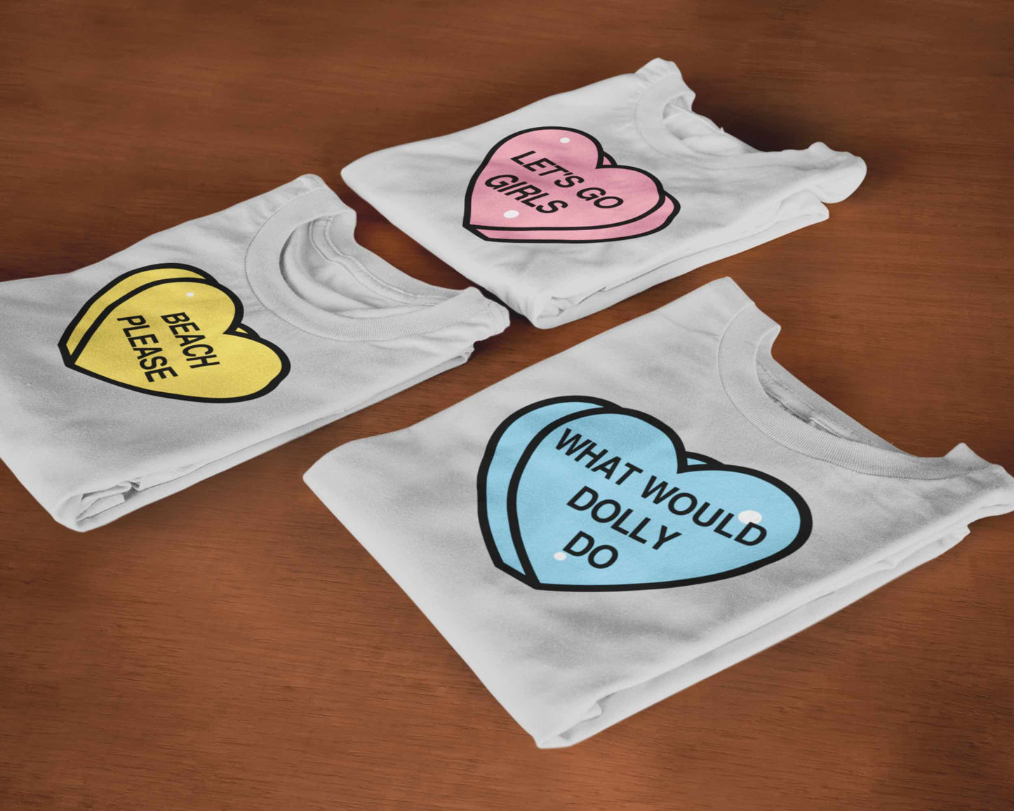 Conversation Heart Shirts❤️🧡💙💛 Phrase + Color Options! For Your Nashville Bachelorette Party