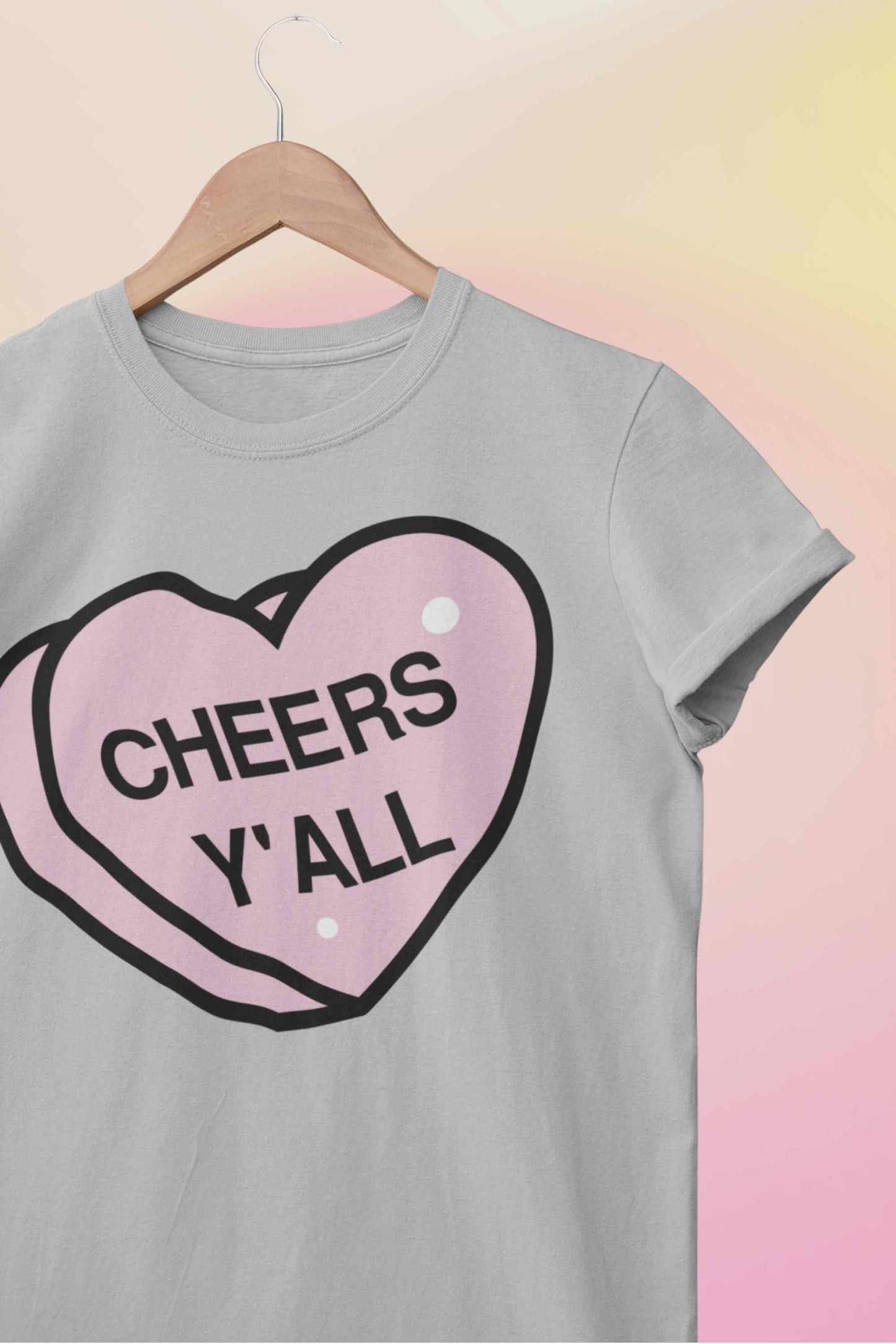 Conversation Heart Shirts❤️🧡💙💛 Phrase + Color Options! For Your Nashville Bachelorette Party